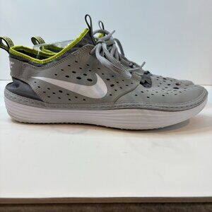 Nike Solarsoft Costa Low Running Shoes White Yellow‎ Volt Men's size 10 Athletic